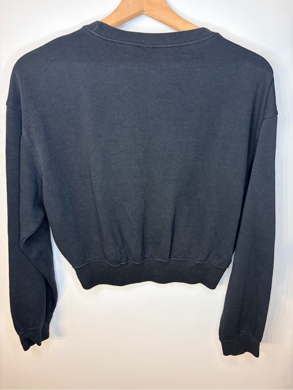 Nike Women's Black Sportswear Heritage Fleece Crewneck Sweatshirt, Size XS - Picture 9 of 10